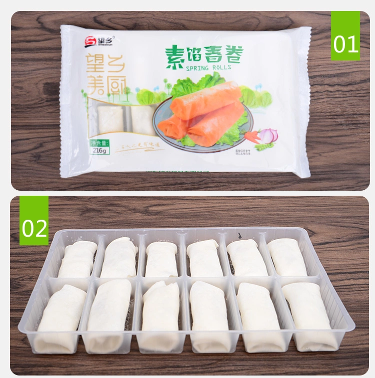 Wheatsun 216g Refreshing Breakfast Snacks Vegetarian Filled Spring Rolls