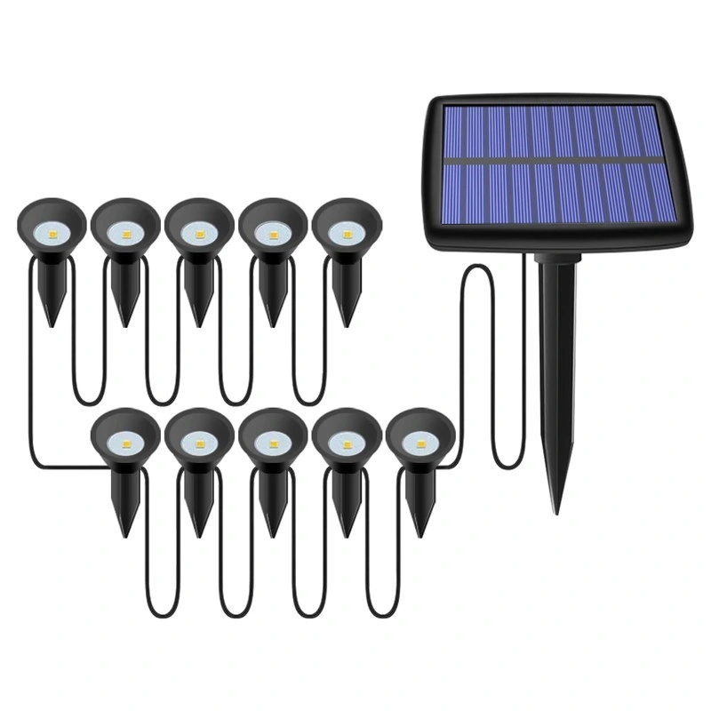 Водно-непроницаемая лампа подсветки Solar Garden Light 10 в 1 Для использования вне помещений