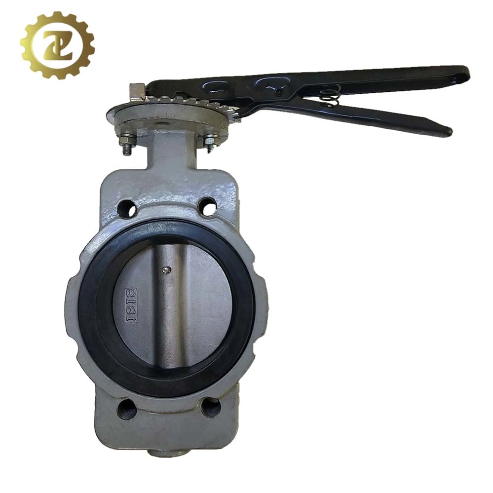 Zhv NBR EPDM Seated Carbon Steel Body Semi-Lug Butterfly Valve