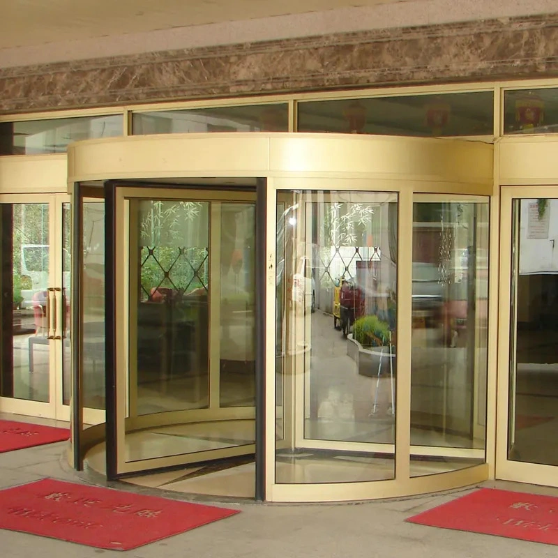 Professional Automatic Revolving 2 Wing 3 Wing Glass Door