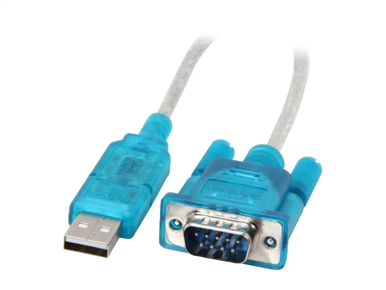 Transparent Color USB to dB9 Serial RS232 Cable