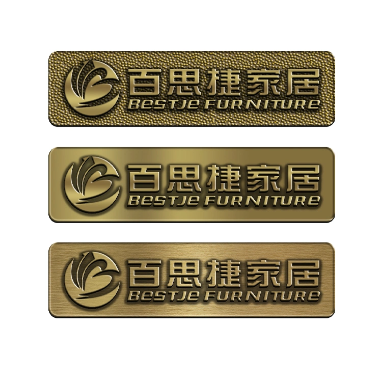 Wholesale/Supplier Furniture Kitchenware Fashion Clothing Handbag Shoes Product Brass Label Appliance Plate Company Logo Name Pin Dog Tag