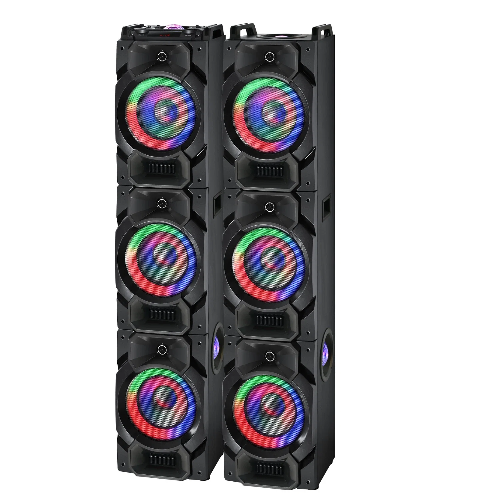 Popular caixa de áudio doméstica 2.0 com Big Power Triplo 10 Woofer de polegadas