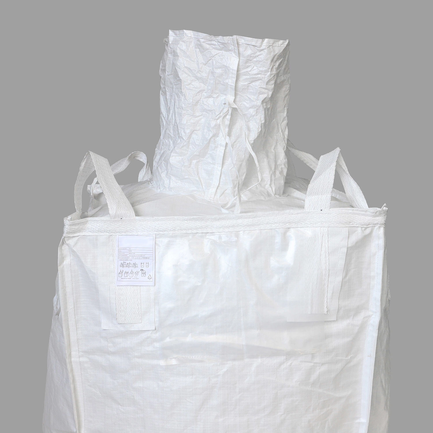 1000kgs Laminated Woven FIBC PP Jumbo Bulk Big Bags for Mineral Sand Stone Lime Asphalt Grain Corn Maize Fertilizer Feed