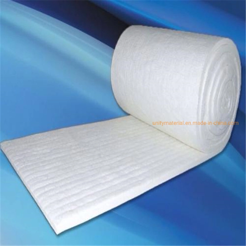 Refractory Alumina Silicate Fibre Wool Cotton Rolls Heat Proof Ceramic Fiber Blanket Thermal Insulation Material for Industry Furnace, Pipes, Car