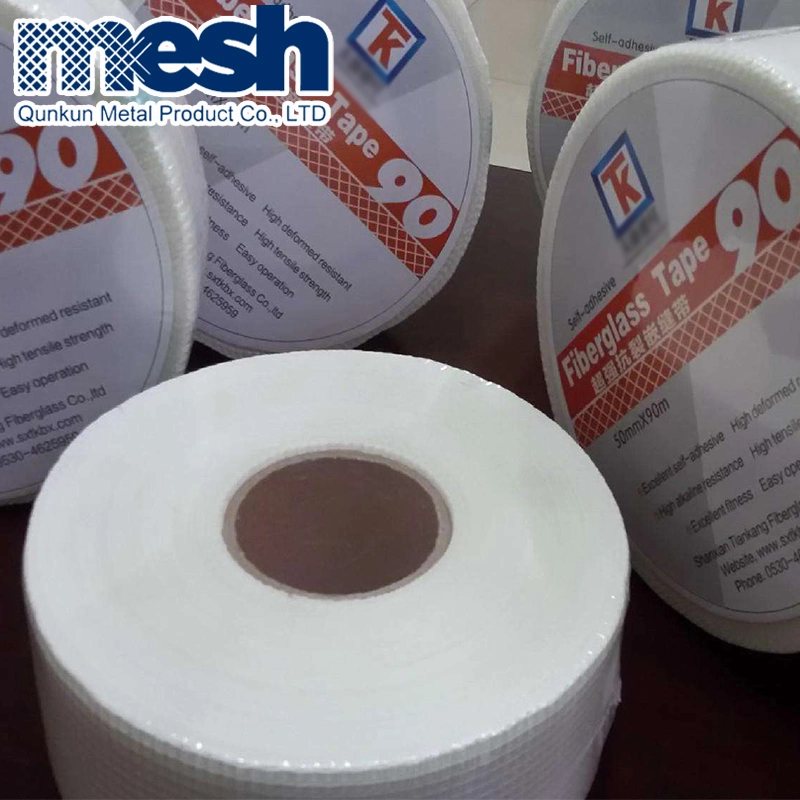 Reinforced and Waterproof Material Fiberglass Self Adhesive Mesh Tape