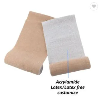 OEM Size Skin Color Acrylic Durable Medical High Elastic Bandage Support Compression Bandage