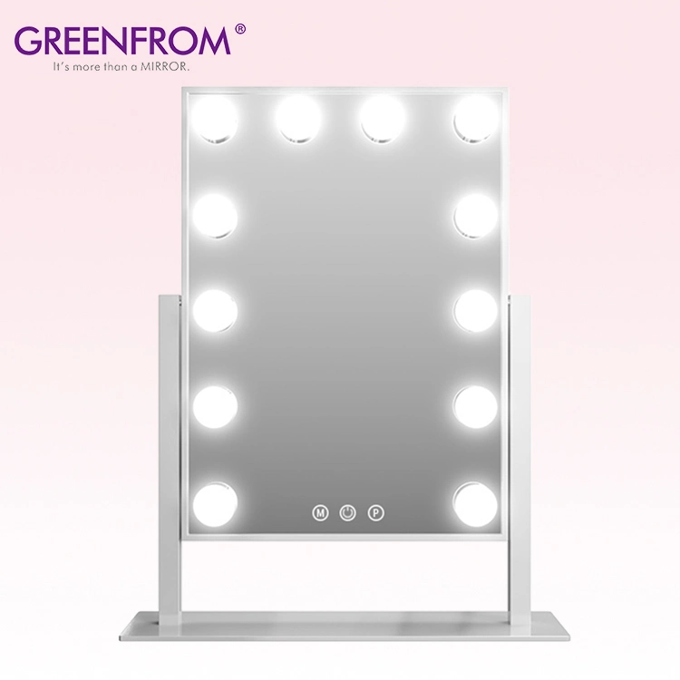 Greenfrom Proveedor 12 Bulbos LED iluminado espejo de tocador con Luz