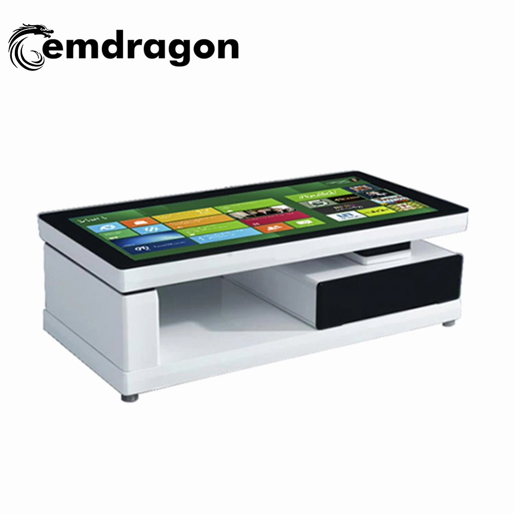 Android LCD Advertising Screen 43 Inch Multi Points Touch Table 4G WiFi Hotspot Modem Advertising Display Player Digital Signage