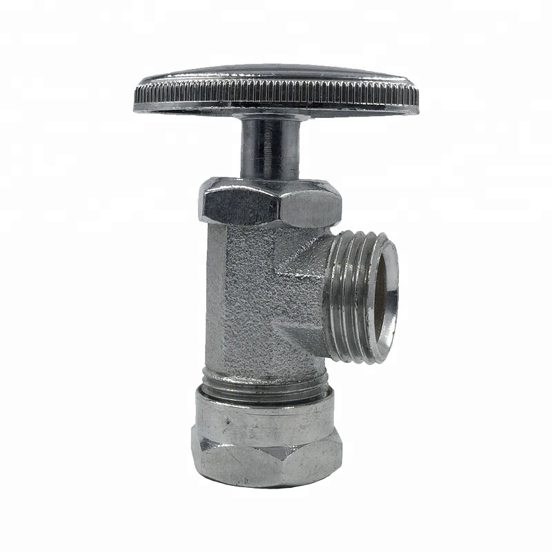 Euro Brass Forged Male Connector Stop Angle Valve with ABS Handle