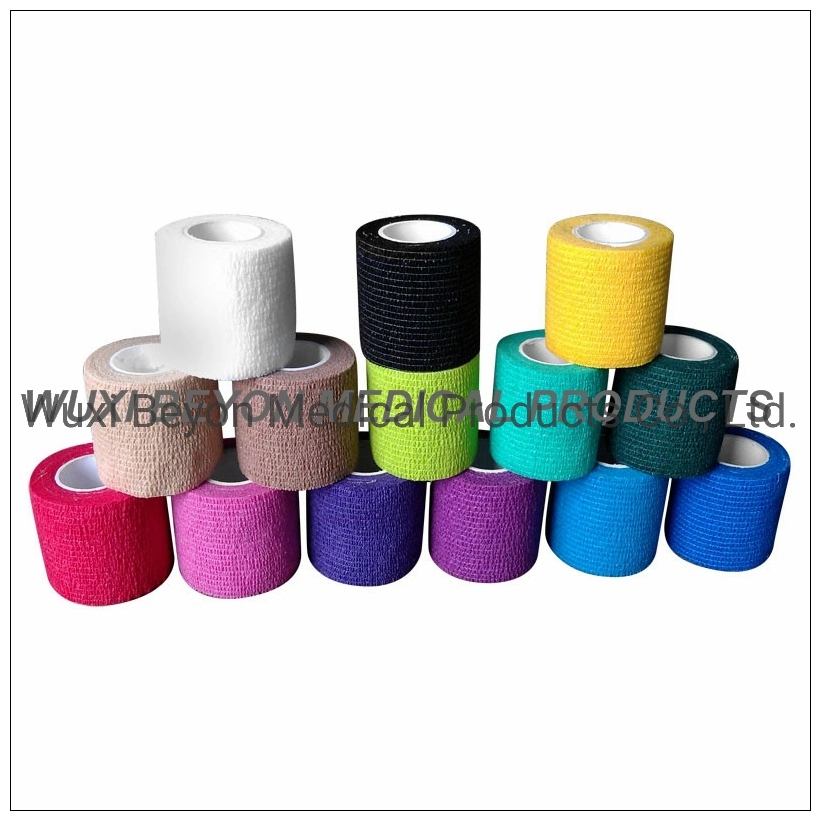 Self-Adhesive Cohesive Elastic Bandage Flexible Self-Adherent Wrap Tape