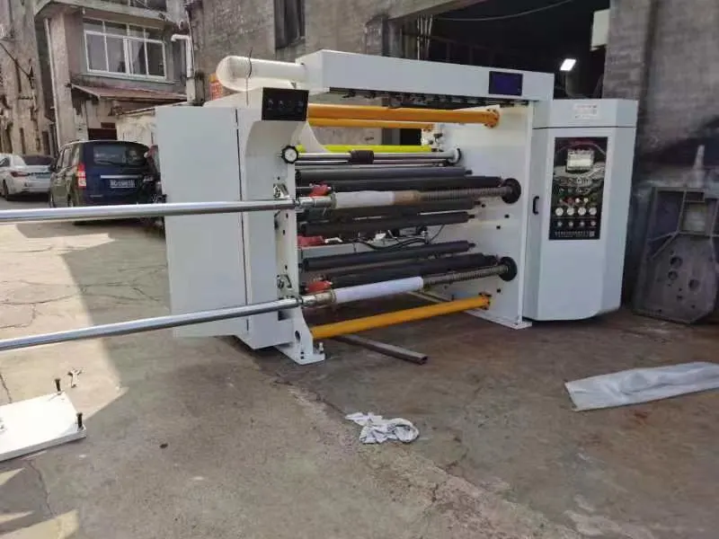 1300 Automatic BOPP Film Laminating Film Self-Adhesive Paper Roll to Roll Slitting Machine with Turret Unwinding