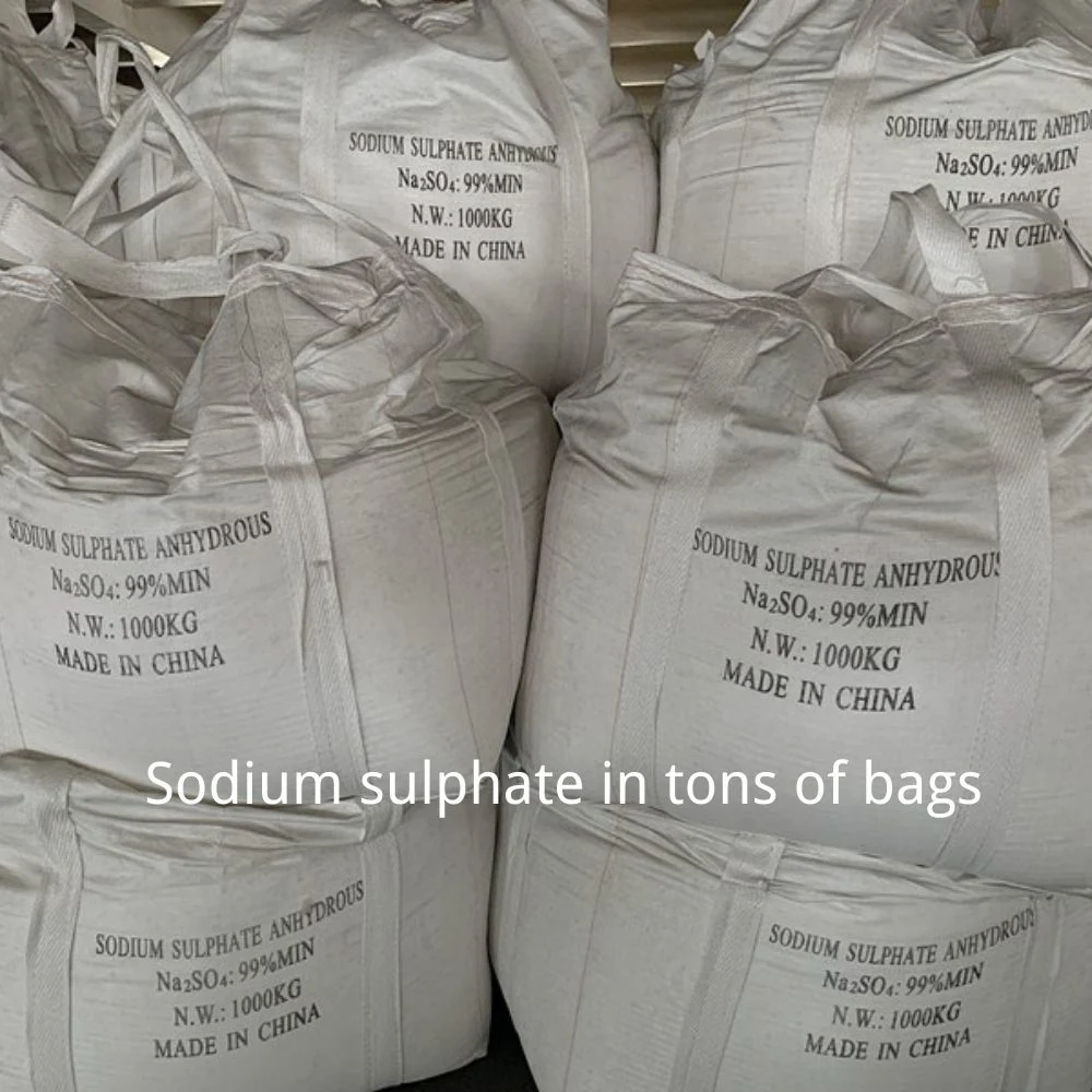 Chemical Raw Matrials White Crystal Powder Sodium Sulphate Anhydrous for Water Glass Production