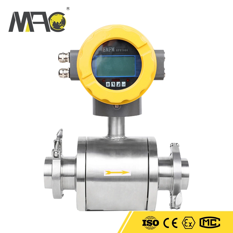 DN50 Mini Seawater Tap Water Liquid Control Intelligent Electromagnetic Flow Meter