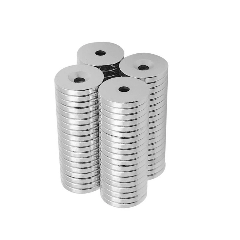 Powerful Countersunk Magnetic Disc Neodymium Magnets with Screw Hole