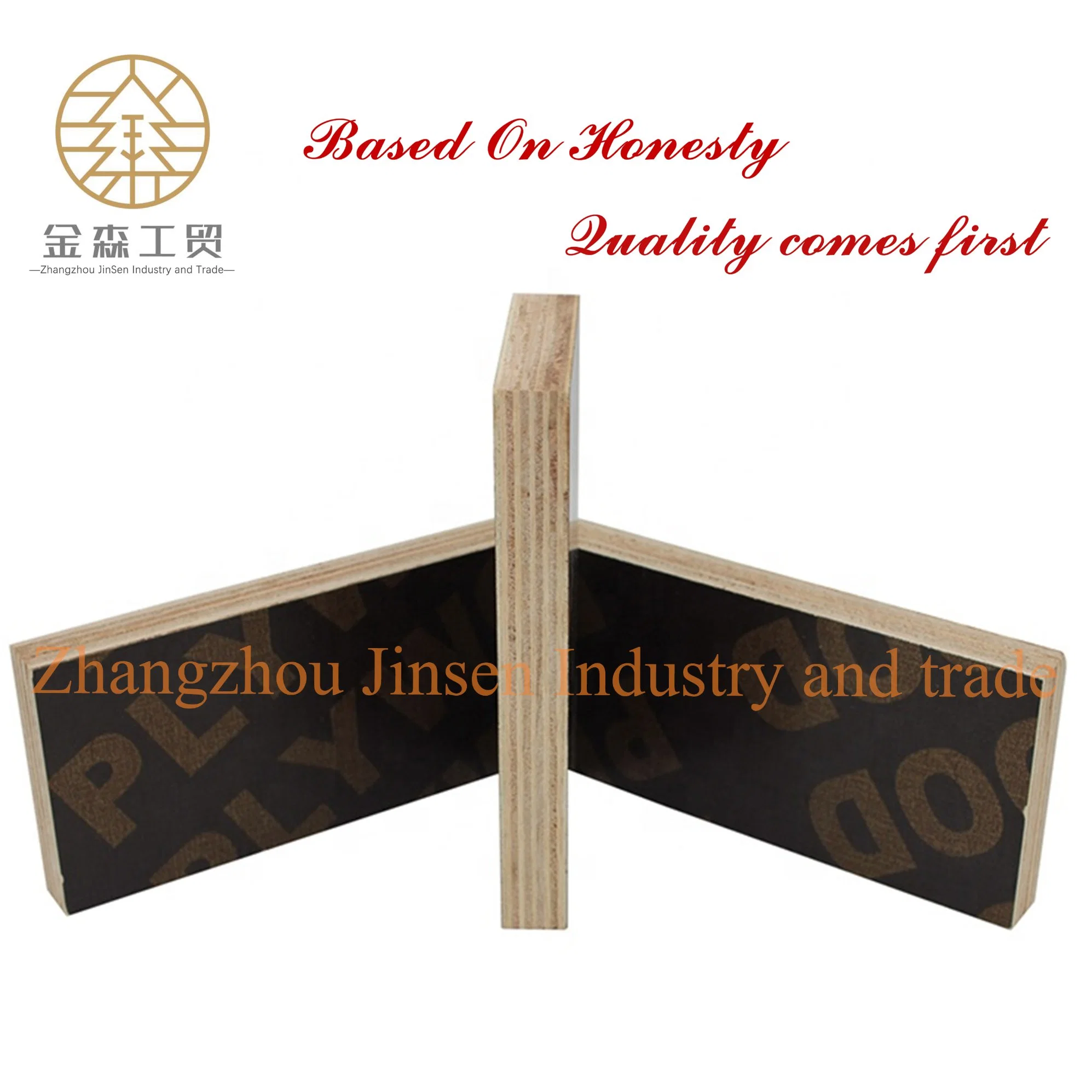 1220mmx2440mm 15mm Waterproof Construcation Board WBP Glue Film Faced Plywood Used for Building