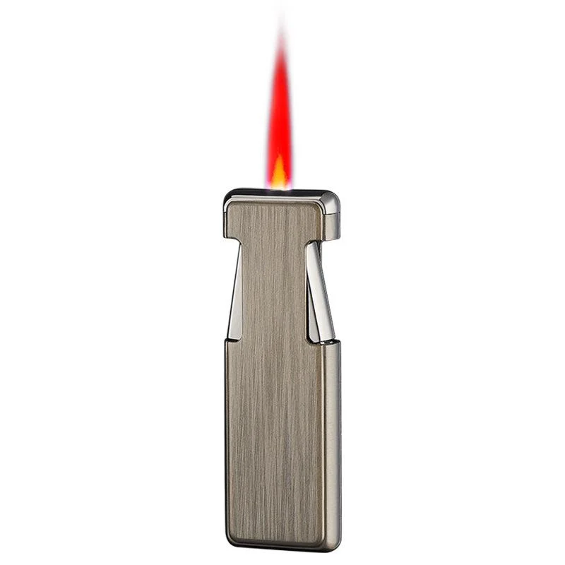 Jet Lighter Windproof Refillable Butane Gas Red Flame