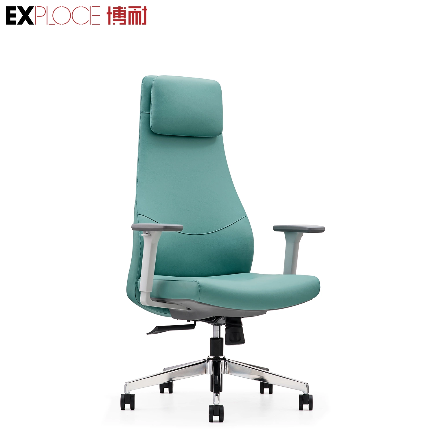 Heißer Verkauf Designer Executive High Back PU Luxus Real Boss Office Stuhl Aus Echtem Weißem Leder