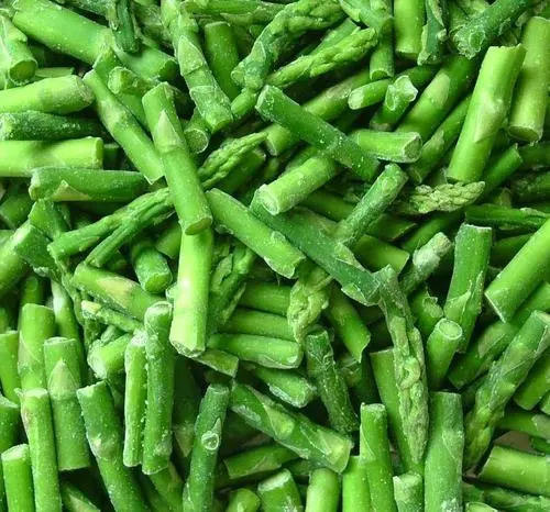 Nop EU Organic IQF Frozen Vegetables Green Asparagus From China