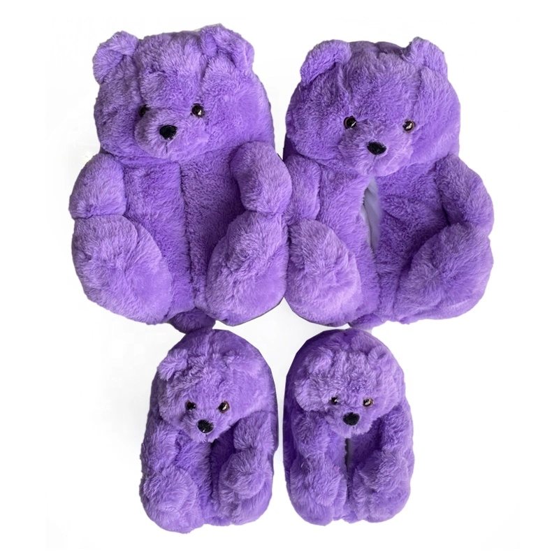 Satin Slippers Room Slipper Teddy Bear Slippers Adult Wedding Slippers