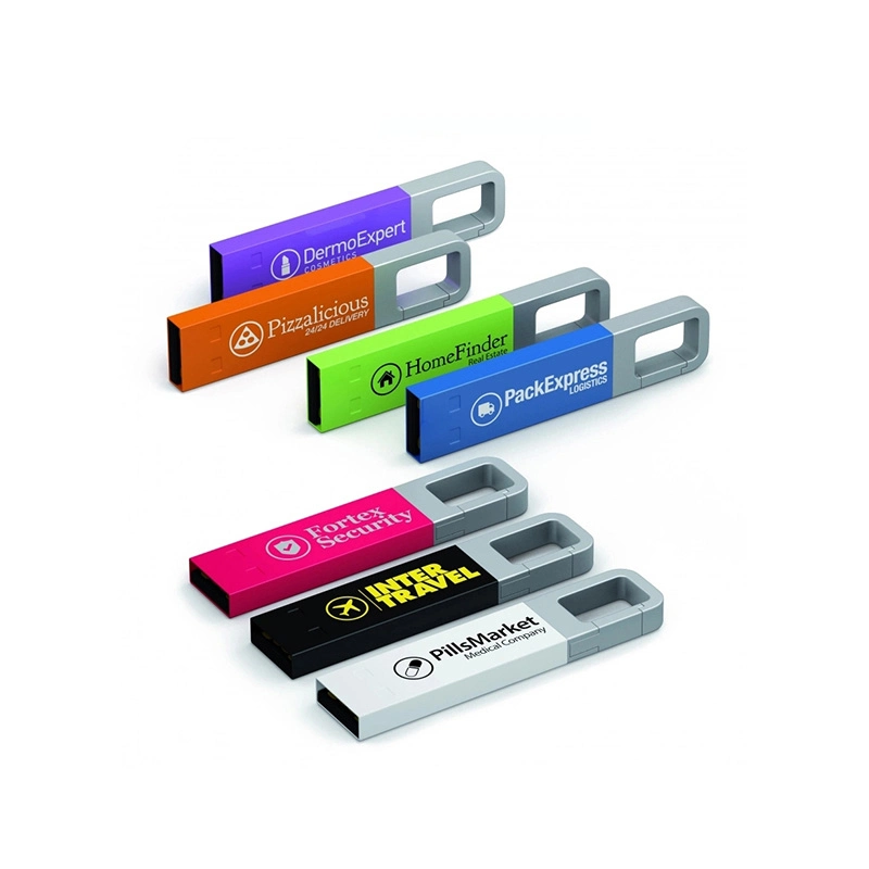 Factory Direct métal bon marché porte-clés USB rotatif Personnaliser USB Lecteur flash