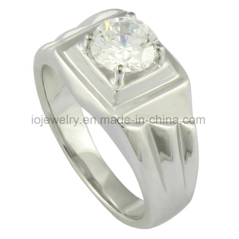 Stainless Steel 18k Gold Plated Diamond Ring Casting Jewelry