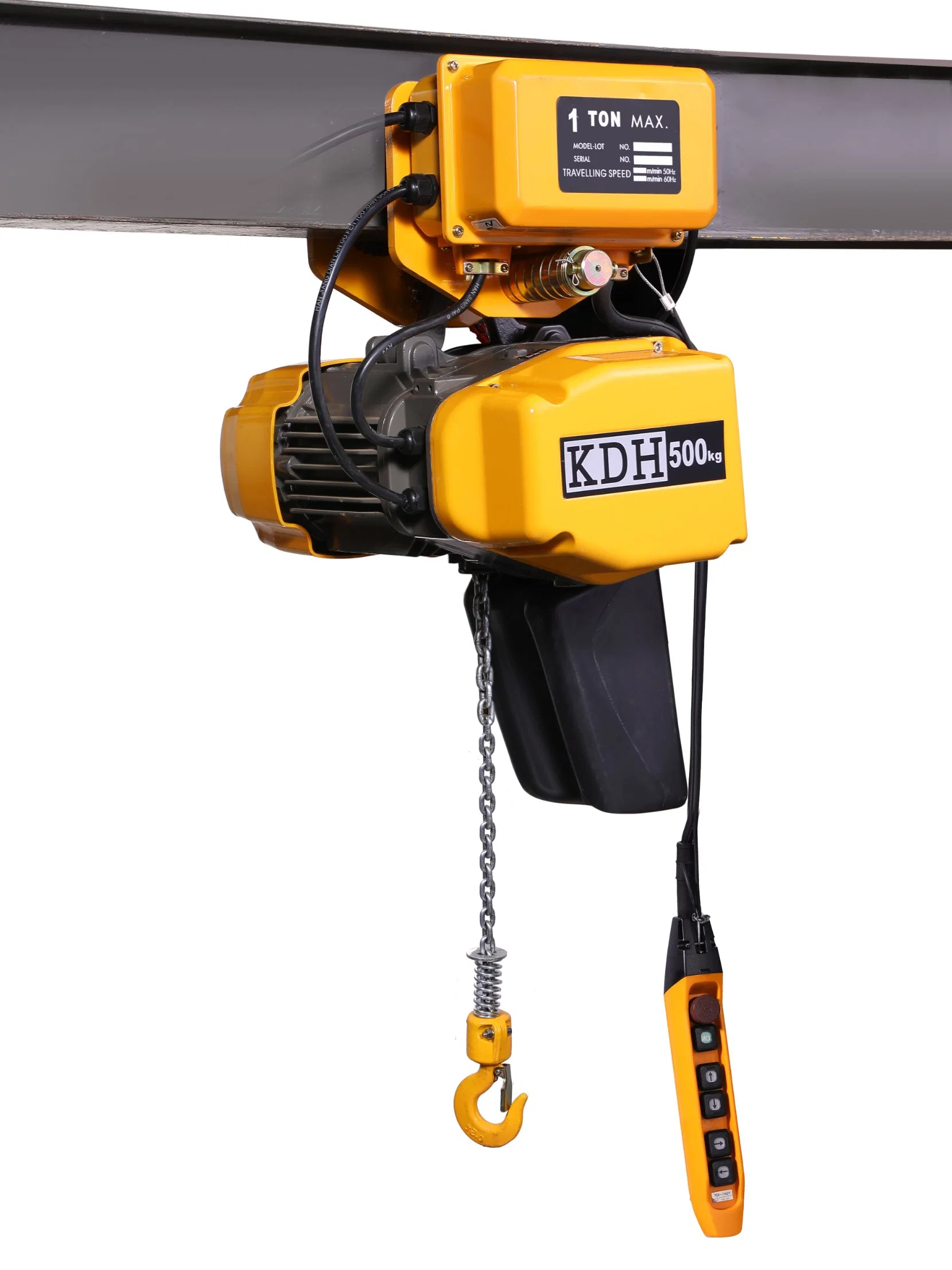 0.5 Ton Electric Chain Hoist with High Working Efficiency and Long Working Life Hook