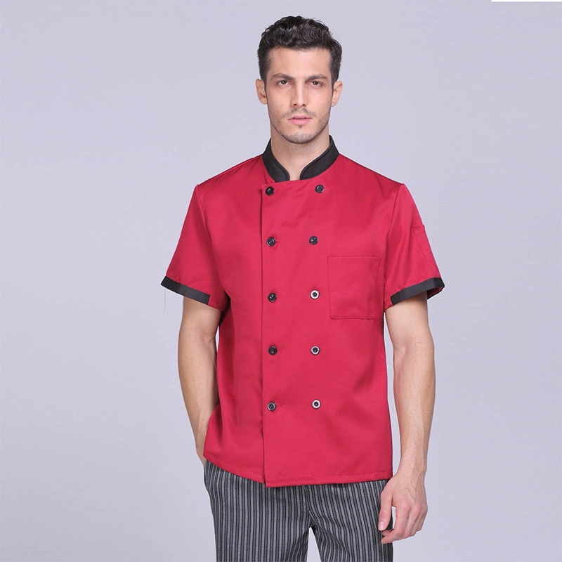 Custom Hotel Chef Uniform with Embroidery Logo Restaurant Kitchen Workwear