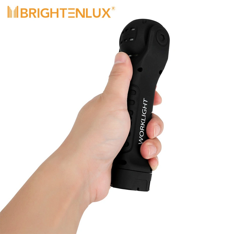 Brightenlux multifonction de 360 degrés 7 Modes de Type C Mini LED de batterie rechargeable COB XPE phare de travail de la poignée