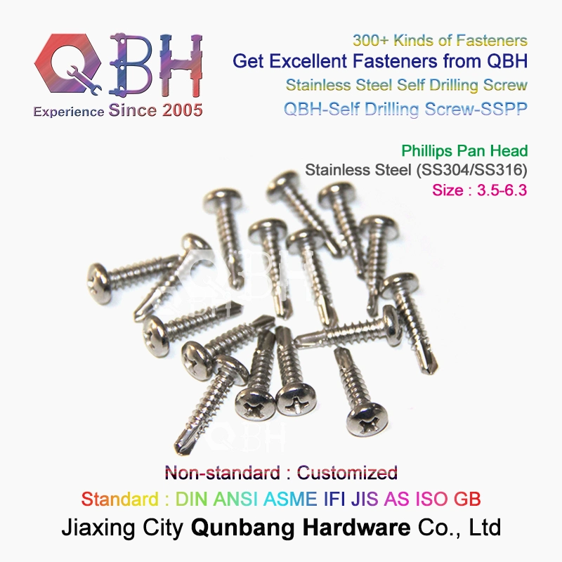 Stainless Carbon Steel Hex Hexagon Round Bugle Slotted Head Coarse Thread Drywall Furniture Wood Self Tapping Drilling Roofing Ring Anchor Chipboard Screws