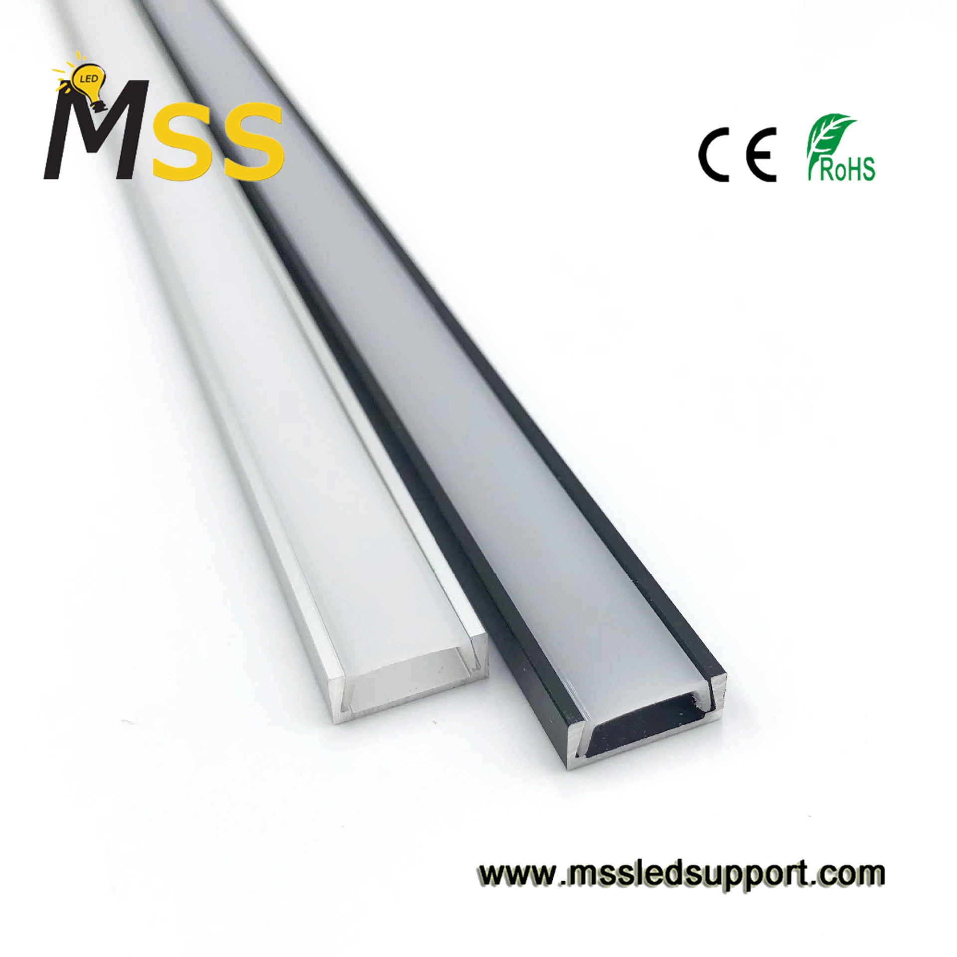 1506 Renovation Works Custom Black Anodized Aluminum Tubing Aluminum Profile Extrusion for LED Linear Light