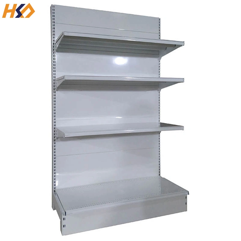 Standard Multilayer Supermarket Shelf Advertising Display Shelves Double Side Metal Store Racking