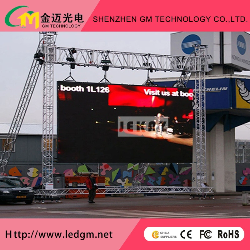 P4.81 Color exterior 3.840 Hz Pantalla LED de alquiler de video wall para la publicidad de instrumentos (P3.91)