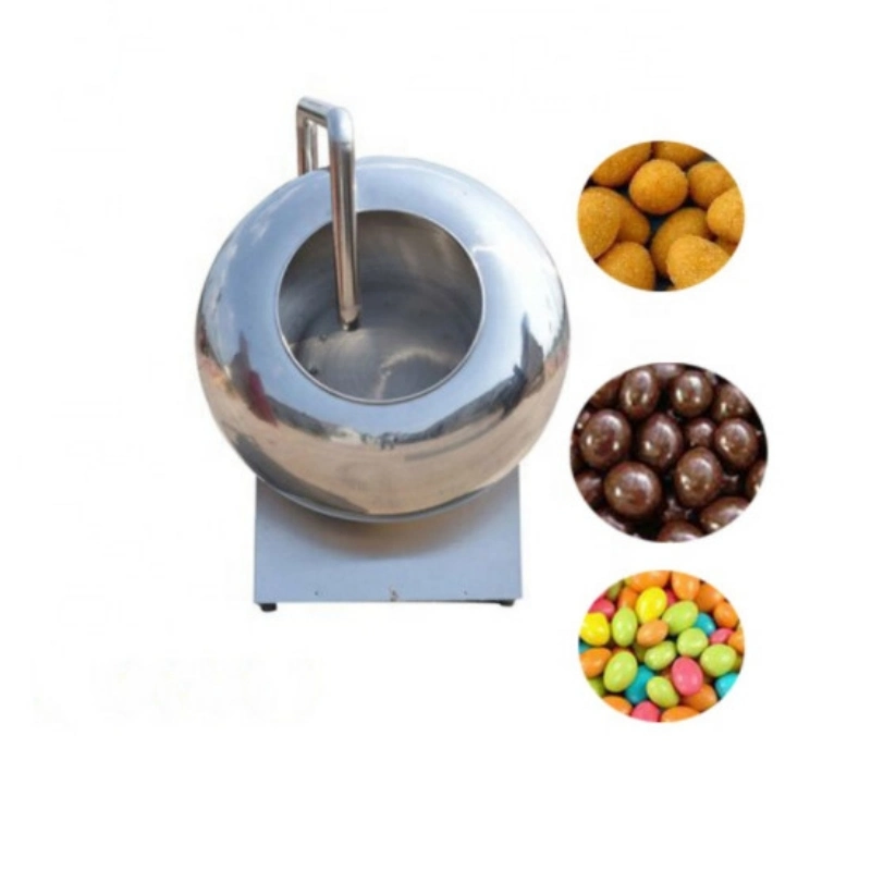 Chocolate Panning Machine Stainless Steel Coating Pan Machine for Peanut Automatic Almond Sugar Coating Machine