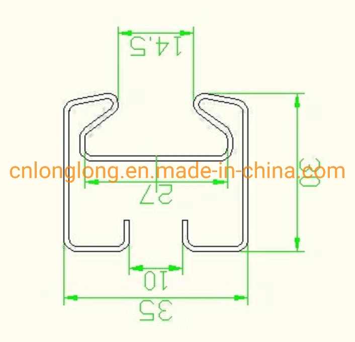 Superb Greenhouse Steel Structure/Plastic Film Locking Profile H Profile with Different Material Supply