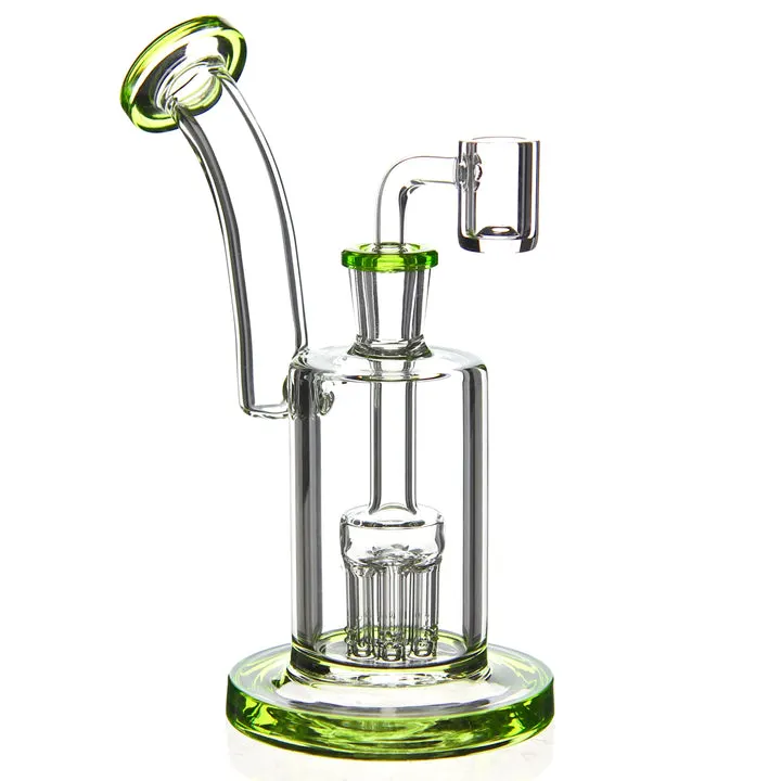 Arbre tordu le cou Mini Perc DAB Rig Eg en verre Collection Heady tube droit de la tête de douche en verre Perc Pipe vaporisateur