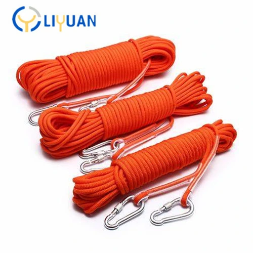 Hot Sale Braided Nylon Static Kern Mantle Climbing Rope Outdoor Static