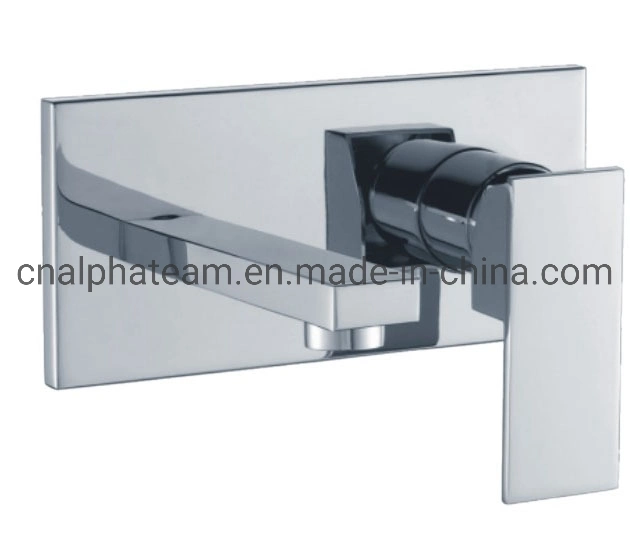 High quality/High cost performance  Square Brass Body Zinc Alloy Handle in-Wall Bathtub Faucet