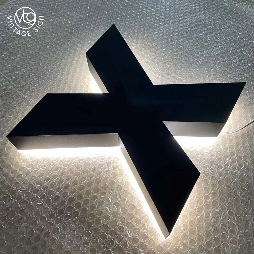 Wholesale/Supplier Original Factory Custom Business Backlit Advertising Laser Cut Stainless Steel Aluminum Lighted Metal Illuminated Logo Outdoor LED Signs Channel Letter
