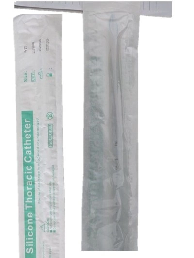 Disposable Thoracic Drainage Silicone Thoracic Drain Catheter Single Use