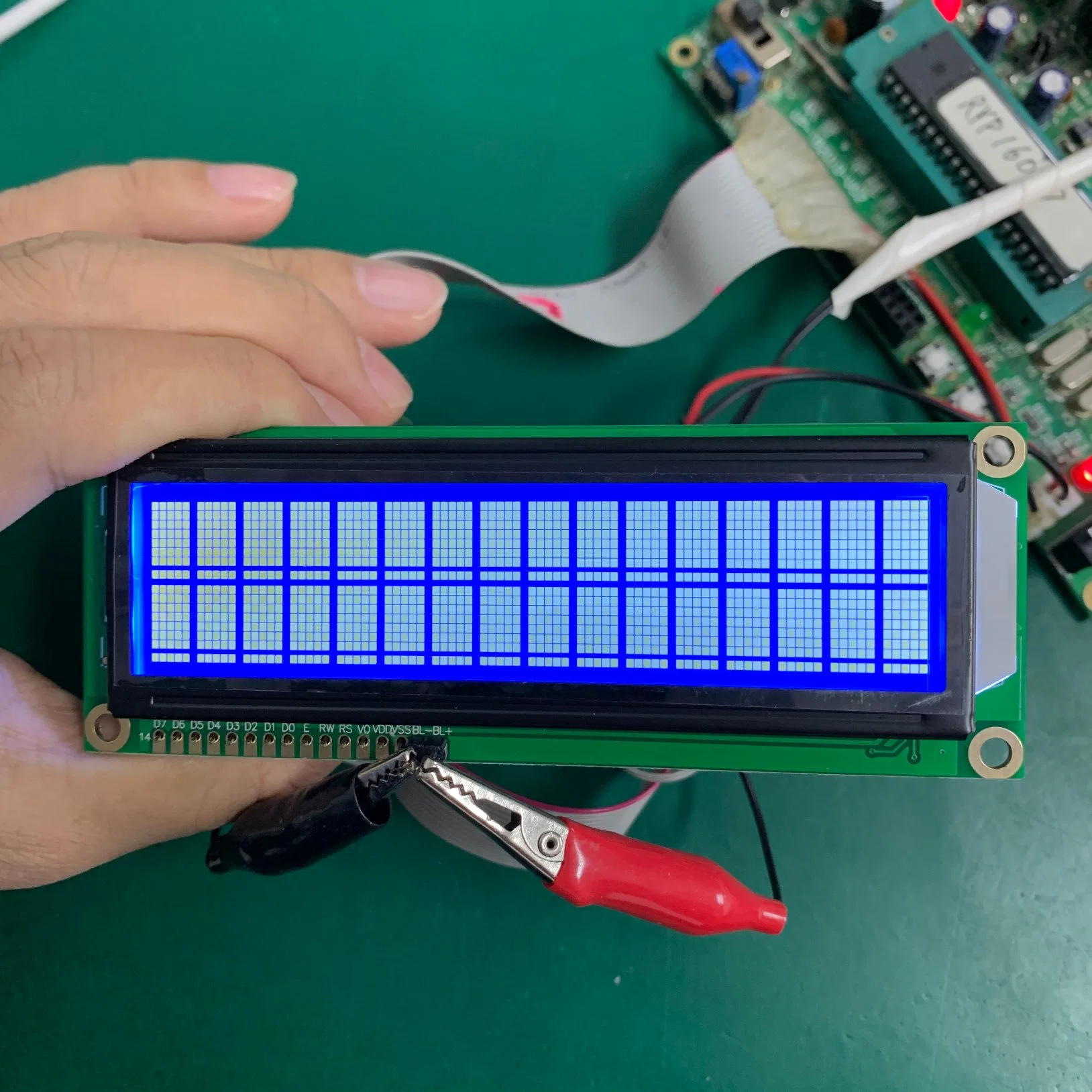 شاشة عرض LCD أحادية اللون من 16X2 حرفًا 5 فولت 3 فولت إضاءة خلفية للشاشة الزرقاء