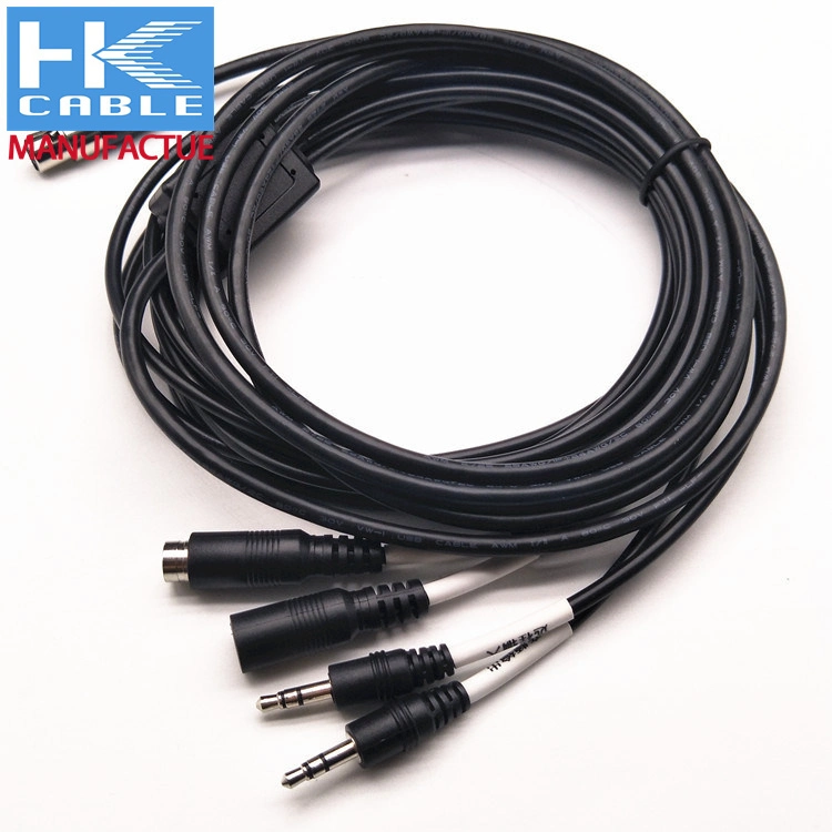 High quality/High cost performance  Waterproof M12 Connector Audio Video to RCA Cable for Rear View Mobile DVR Camera System