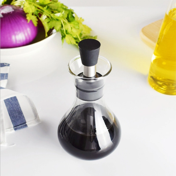 Amazon Hot Sell Olive Oil Bottles Borosilicate Cooking Oil and Vinegar Glass Dispenser Storage Bottles