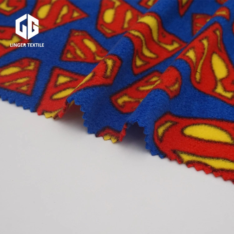 Superman Design Polyeaster Polar Fleece for Clothes