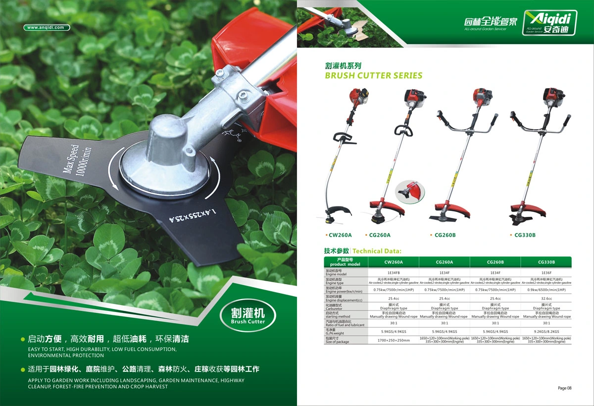 Aiqidi CE 900W Backpack Brush Cutter (BG330B)