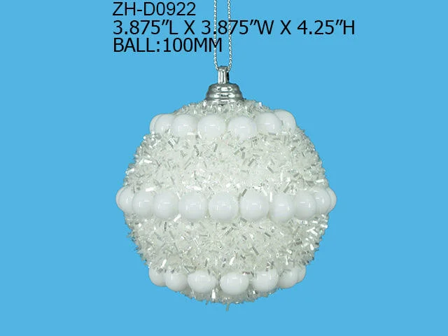 Custom Handmade Printing Christmas Ball Ornament with Design Bead Hanging Bauble Balls Xmas Decoration