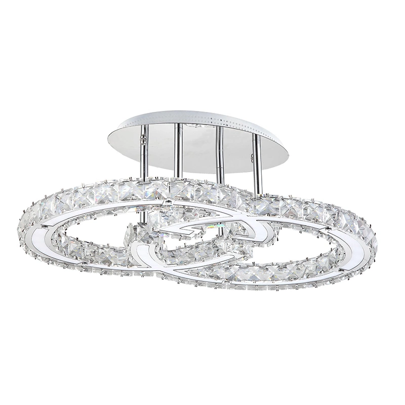 Plafonnier LED cristal moderne pour salle à manger éclairage plafond de chambre Léger