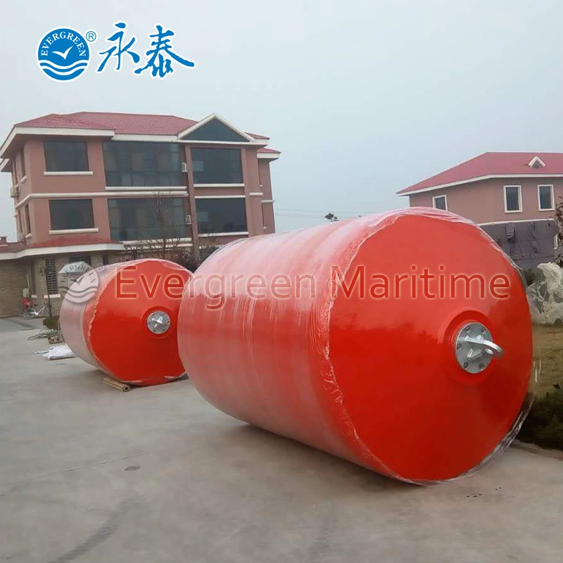 Evergreen Maritime Marine Floating Buoy Foam Filled Fender From Qingdao China