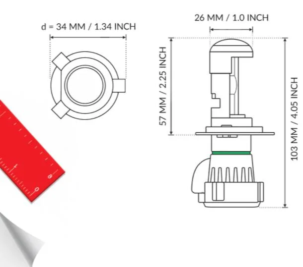 Farol automático de Feixe Duplo Bi-xénon 9003 Hb2 H4 55W AC HID Xenon com lastro Slim 12V Kit HID