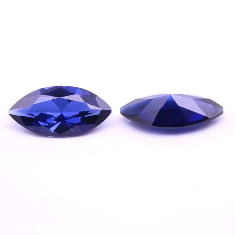 Loose Gemstone Marquise Shape Blue Sapphire for Jewelry Setting